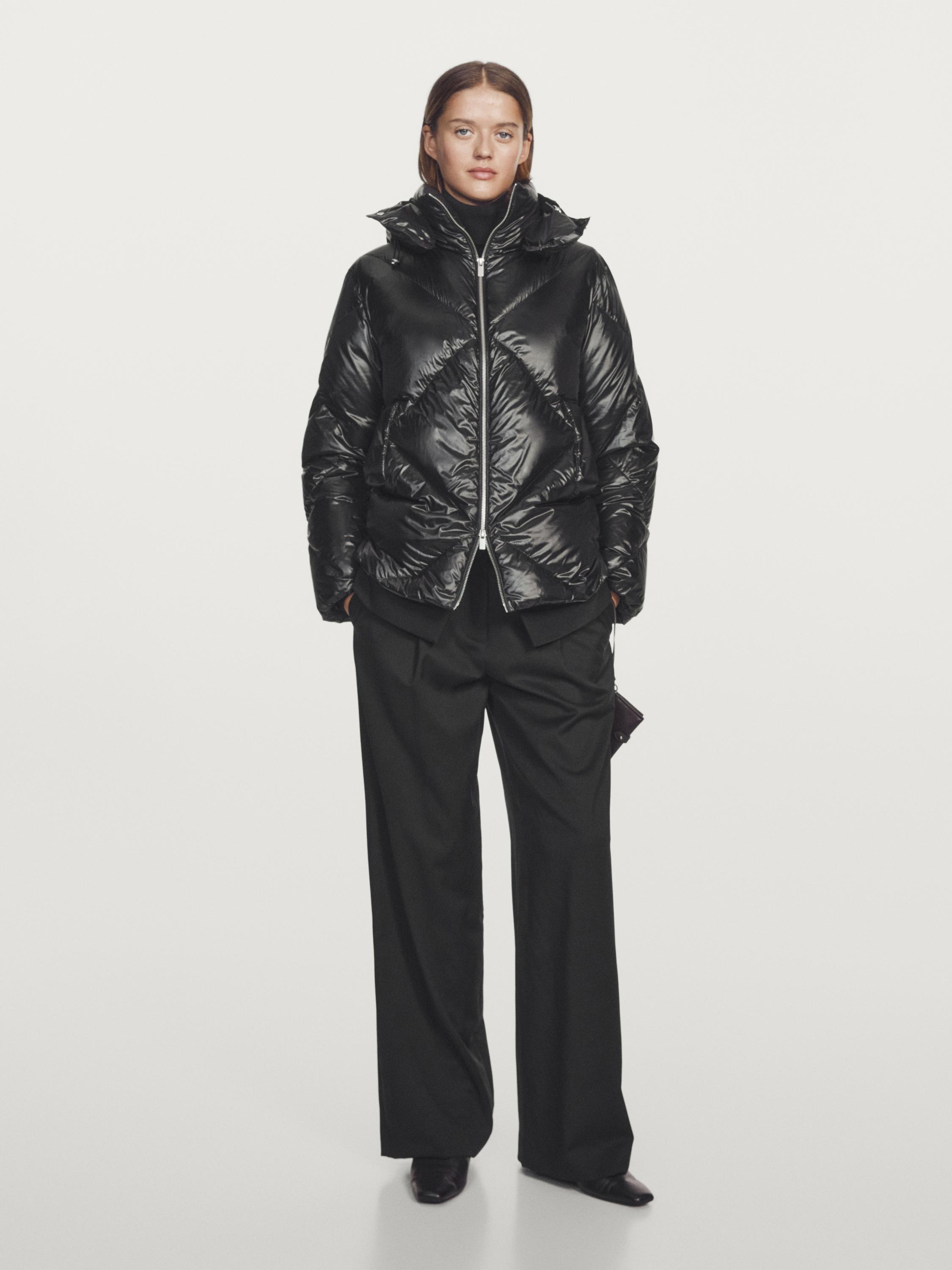 Water-repellent down puffer jacket